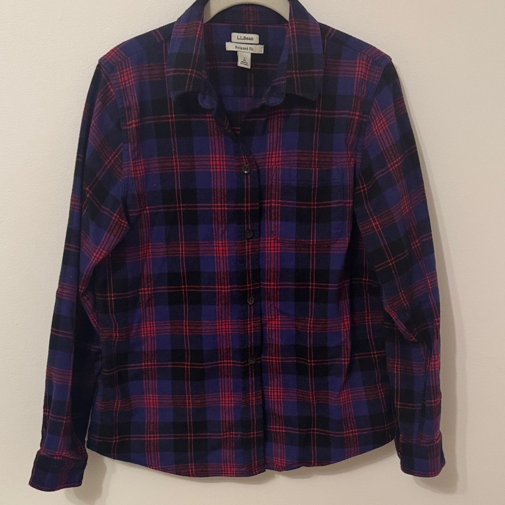 L.L. Bean Scotch Plaid Flannel Shirt, Relaxed Cut, Angus Tartan